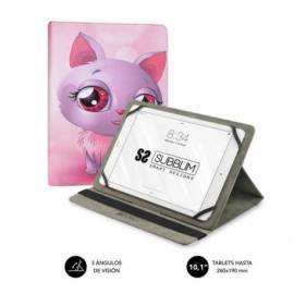 FUNDA SUBBLIM TRENDY CASE TABLET 10.1" GATO