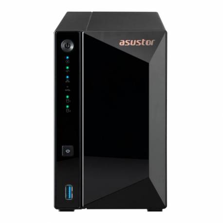 NAS ASUSTOR 2 BAY QUAD CORE 2GB 2.5" USB 3.2