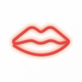 LAMPARA FOREVER NEON LED LIPS RED
