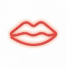 LAMPARA FOREVER NEON LED LIPS RED