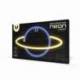 LAMPARA FOREVER NEON LED SATURN YELLOW