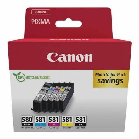 MULTIPACK CANON PGI-580 PGBK + CLI-581