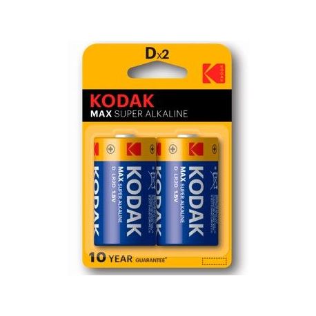 KODAK ALCALINAS LR20 2 UNIDADES