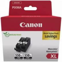 PACK CARTUCHO TINTA CANON PGI-550XL NEGRO 2 UNIDADES