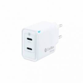 CARGADOR USB PARED COOLBOX 35W 2 X USB-C