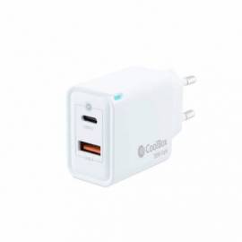 CARGADOR USB PARED COOLBOX 30W USB-A/C