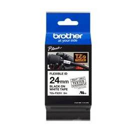 CINTA LAMINADA BROTHER TZEFX251 TEXTO NEGRO