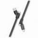 CABLE QCHARX MULTICABEZAL USB-C/A