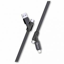 CABLE QCHARX MULTICABEZAL USB-C/A