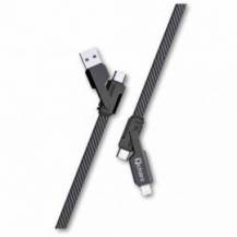 CABLE QCHARX MULTICABEZAL USB-C/A