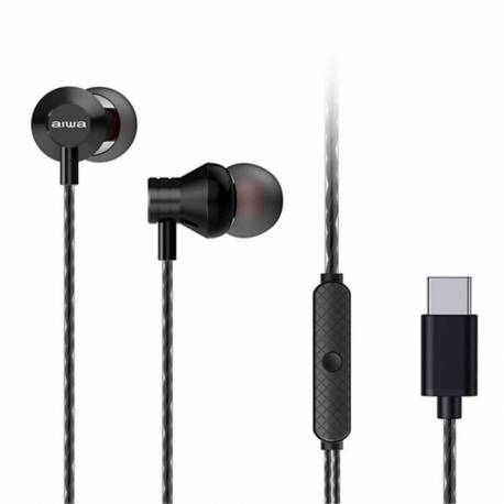 AURICULARES AIWA ESTM - 50USB - C BK USB TIPO