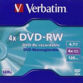 VERBATIM DVD - RW 4.7GB 4X TARRINA 5