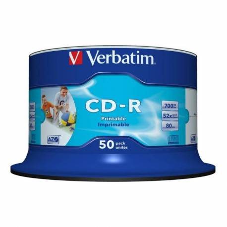 VERBATIM CD - R 700MB 52X TARRINA 50