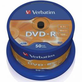 VERBATIM DVD - R 4.7GB 16X TARRINA 50
