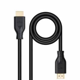 CABLE HDMI V2 NANOCABLE 1.M NEGRO