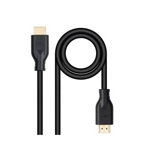 CABLE HDMI V2 NANOCABLE 1.M NEGRO