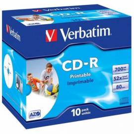 VERBATIM CD - R 700MB 52X TARRINA 10UDS