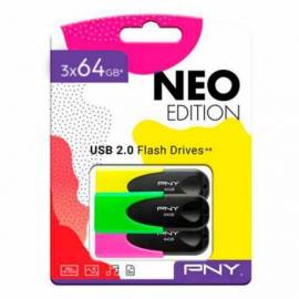 MEMORIA USB 2.0 PNY NEON 64GB