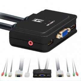 CONMUTADOR KVM LEVEN ONE KVM - 0223 VGA