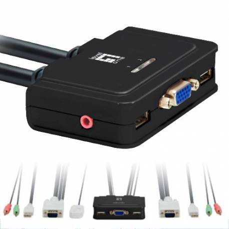 CONMUTADOR KVM LEVEN ONE KVM - 0223 VGA