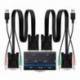 CONMUTADOR KVM NANOCABLE VGA USB 1U - 2PC+CABLE