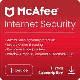 ANTIVIRUS MCAFEE INTERNET SECURITY 1 DISPOSITIVO