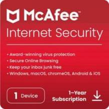 ANTIVIRUS MCAFEE INTERNET SECURITY 1 DISPOSITIVO