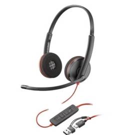 AURICULARES POLY BLACKWIRE 3220 ESTÉREO USB - C
