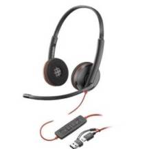 AURICULARES POLY BLACKWIRE 3220 ESTÉREO USB - C