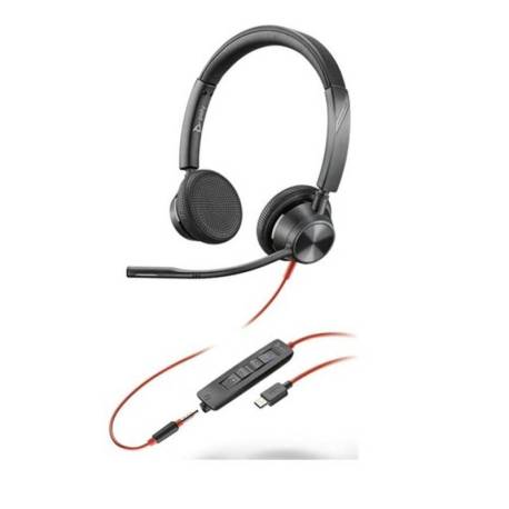 AURICULARES POLY ESTÉREO BLACKWIRE 3325 CON
