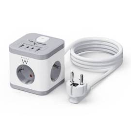 REGLETA SOBREMESA EWENT EW3863 3X SCHUKO