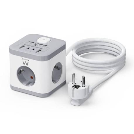 REGLETA SOBREMESA EWENT EW3863 3X SCHUKO