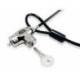 CABLE SEGURIDAD ANTIRROBO CON LLAVE PORTATIL