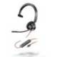 AURICULARES POLY MONOAURALES BLACKWIRE 3310 USB - C