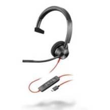AURICULARES POLY MONOAURALES BLACKWIRE 3310 USB - C