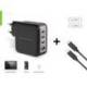 CARGADOR PARED CONCEPTRONIC ALTHEA18B 100W 3X