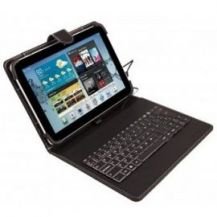 FUNDA CON TECLADO UNIVERSAL SILVER TABLET 9" y 10.1"