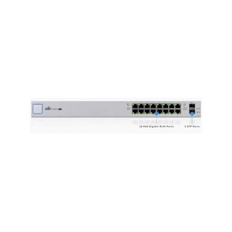 SWITCH 16 PUERTOS 10 100 1000 MB UBIQUITI ES16 150W